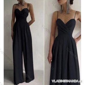 Overal dlhý elegantný na ramienka dámsky (S/M ONE SIZE) TALIANSKA MÓDA IMWB22134