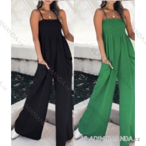 Overal dlhý elegantný na ramienka dámsky (S/M ONE SIZE) TALIANSKA MÓDA IMWB22146