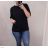 Tričko/tunika krátky rukáv dámska nadrozmer (XL/2XL ONE SIZE) TALIANSKA MóDA IM422250/DR starorůžová