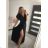 Šaty dlhé letné elegantný krátky rukáv dámske (S/M/L ONE SIZE) TALIANSKA MÓDA IMWB221536