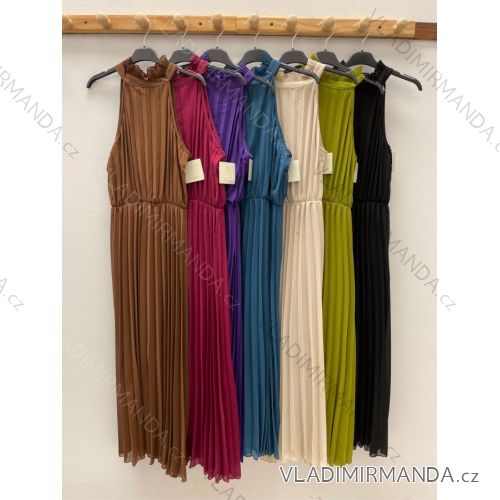 Šaty dlhé letné bez rukávu dámske (S/M ONE SIZE) TALIANSKA MÓDA IMPDY22LS16208