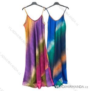 Šaty letné na ramienka dámske (S/M ONE SIZE) TALIANSKA MÓDA IMPLM22226800095