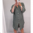 Šaty košeľové 3/4 rukáv dámske ( XL / 3XL ONE SIZE) TALIANSKA MóDA IM721PAOLO/DR