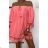 Tunika letná carmen dámske (S/M/L ONE SIZE) TALIANSKA MÓDA IMWL22CARMEN/DR oranžová M / L