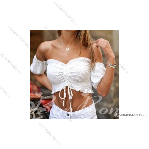 Tielko crop top carmen dámske (S/M ONE SIZE) TALIANSKA MÓDA IMPBB22C15620