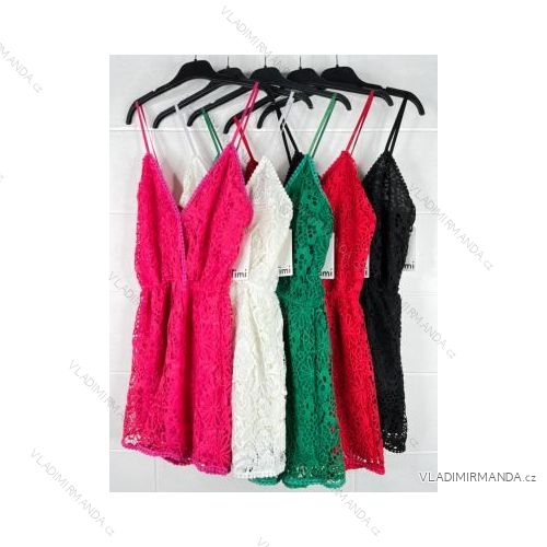 Šaty letné krajkové na ramienka dámske (S/M ONE SIZE) TALIANSKA MÓDA IMPBB22A6052