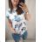Tunika so zaväzovaním krátký rukáv dámska nadrozmer (2XL/3XL ONE SIZE) TALIANSKA MODA IM422371