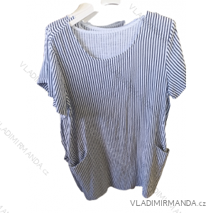 Šaty letné krátky rukáv dámske (S/M ONE SIZE) TALIANSKA MÓDA IM722262