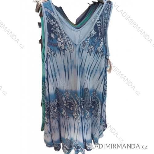 Šaty letné na ramienka nadrozmer dámske (2XL/ 4XL ONE SIZE) TALIANSKA MóDA IMB22160