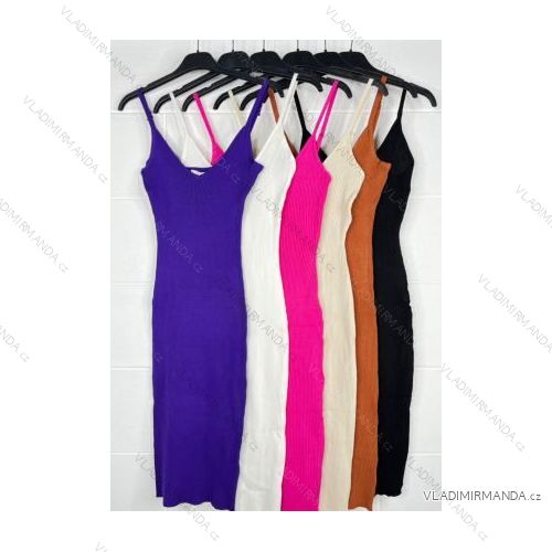 Šaty letné na ramienka dámske (S/M ONE SIZE) TALIANSKA MÓDA IMPBB2208033r