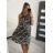 Šaty letné na ramienka krátke dámske (S/M ONE SIZE) TALIANSKA MóDA IMM22U7832/DUR S/M Čierna