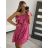 Šaty letný carmen cez ramená dámske (S/M ONE SIZE) TALIANSKA MÓDA IMM2252377MY