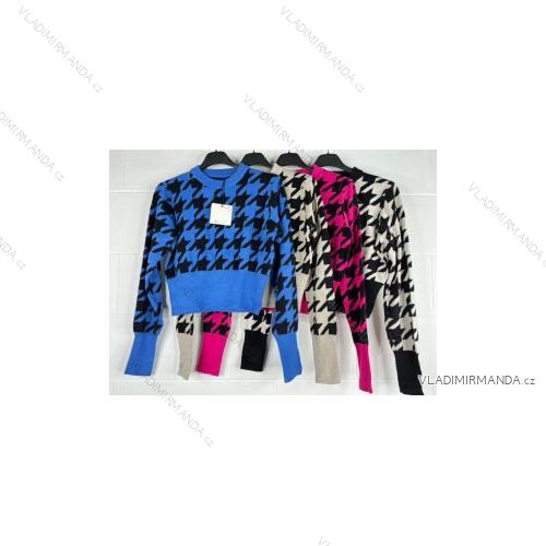 Sveter dlhý rukáv dámsky (S/M ONE SIZE) TALIANSKA MÓDA IMPBB22Z5217-1