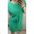Šaty krátky rukáv s kabelkou dámske nadrozmer (XL/2XL ONE SIZE) TALIANSKA MÓDA IM422295