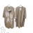 Cardigan bavlnený s kapucňou dlhý rukáv dámsky (S/M ONE SIZE) TALIANSKA MÓDA IMPLI2211250WHAT