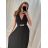 Šaty letné dlhé bez rukávu dámske (S/M ONE SIZE) TALIANSKA MÓDA IMPHD223209-1