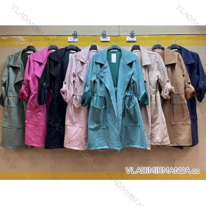 Kabát jesenná brúsená koženka dámsky (XL/2XL ONE SIZE) TALIANSKA MÓDA IM422913