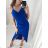 Šaty letné na ramienka dámske (S/M ONE SIZE) TALIANSKA MÓDA IMPSH226357/DR staroružová S/M