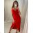 Šaty letné na ramienka dámske (S/M ONE SIZE) TALIANSKA MÓDA IMPSH226357/DR staroružová S/M
