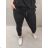 Nohavice strečové dlhé dámske (XL/2XL ONE SIZE) TALIANSKA MODA IM422198LH tmavě modrá