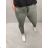 Nohavice strečové dlhé dámske (XL/2XL ONE SIZE) TALIANSKA MODA IM422198LH tmavě modrá