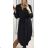 Šaty košeľové dlhý rukáv dámske (S/M/L ONE SIZE) TALIANSKA MÓDA IMWB22192/DR