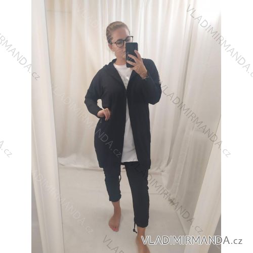Cardigan bavlnený dlhý rukáv dámsky (XL/2XL/3XL ONE SIZE) TALIANSKA MóDA IM422865