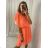 Šaty letné šifónové bez rukávov dámske (S/M ONE SIZE) TALIANSKA MÓDA IMD22495/DR