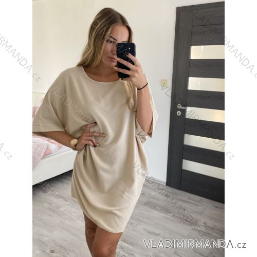 Tunika oversize krátky rukáv dámske (L/XL/2XL ONE SIZE) TALIANSKA MÓDA IMWY222845