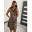 Šaty letné na ramienka krátke dámske (S/M ONE SIZE) TALIANSKA MóDA IMM22U7832/DR
