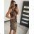 Šaty letné na ramienka krátke dámske (S/M ONE SIZE) TALIANSKA MóDA IMM22U7832/DR
