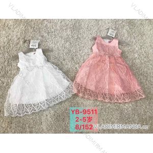 Šaty spoločenské družičkovské bez rukávu detské dojčenské dievčenské (2-5 ROKOV) ACTIVE SPORT ACT22YB-9511