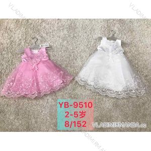 Šaty spoločenské družičkovské bez rukávu detské dojčenské dievčenské (2-5 ROKOV) ACTIVE SPORT ACT22YB-9510
