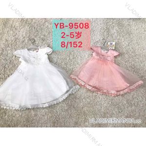 Šaty spoločenské družičkovské bez rukávu detské dojčenské dievčenské (2-5 ROKOV) ACTIVE SPORT ACT22YB-9508