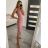 Šaty elegantné spoločenské dlhé na ramienka dámske (XS/S/M/L ONE SIZE) TALIANSKA MÓDA IM322130/DR12 hořčicová