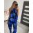 Súprava top a nohavice icecool bez rukávov dámska (S/M/L ONE SIZE) TALIANSKA MÓDA IMM22231/DR S/M zelená