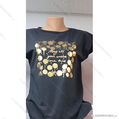 Tričko krátky rukáv dámske (M-XL) TURECKÁ MÓDA TMWG22GYA0883