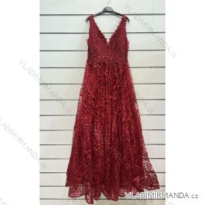 Šaty dlhé letné na ramienka dámske (S/M ONE SIZE) TALIANSKA MÓDA IMPSH2260035