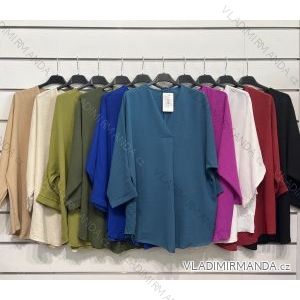Tunika/blúzka dlhý rukáv dámska (S/M ONE SIZE) TALIANSKA MÓDA IMPSH2222121A