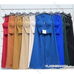 Súprava letný top na ramienka a nohavice dámska (S/M ONE SIZE) TALIANSKA MÓDA IMPSH2232072A