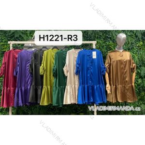 Šaty košeľové dlhý rukáv dámske (S/M ONE SIZE) TALIANSKA MÓDA IMPBR22H1221-R3