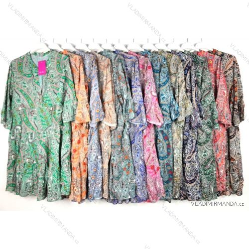Šaty letné 3/4 rukáv dámske (S/M ONE SIZE) TALIANSKA MÓDA IMPBB22F10299F
