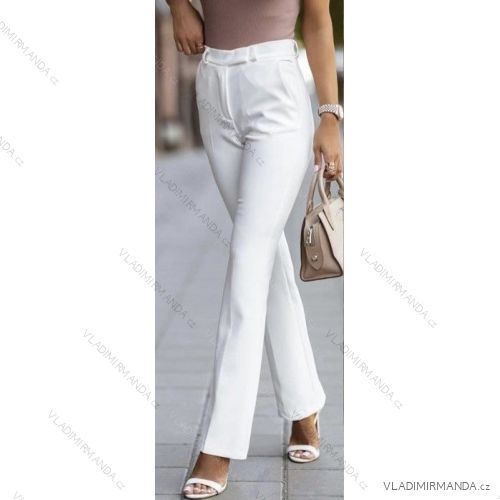 Nohavice elegantné dlhé dámske (S/M ONE SIZE) TALIANSKA MÓDA IMWB22218