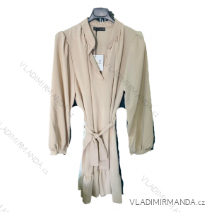 Šaty krátke elegantný dlhý rukáv dámske (S/M ONE SIZE) TALIANSKA MóDA IMM22UN8069