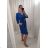 Šaty letné oversize elegantné s opaskom krátky rukáv dámske (S/M/L/XL ONE SIZE) TALIANSKA MÓDA IMWB22191