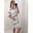 Šaty letné krátky rukáv dámske (L(XL/2XL ONE SIZE) TALIANSKA MÓDA IMPLM22STRIPE