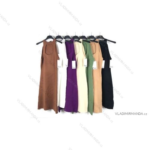 Šaty letné bez rukávu dámske (S/M ONE SIZE) TALIANSKA MÓDA IMPBB22Y22756