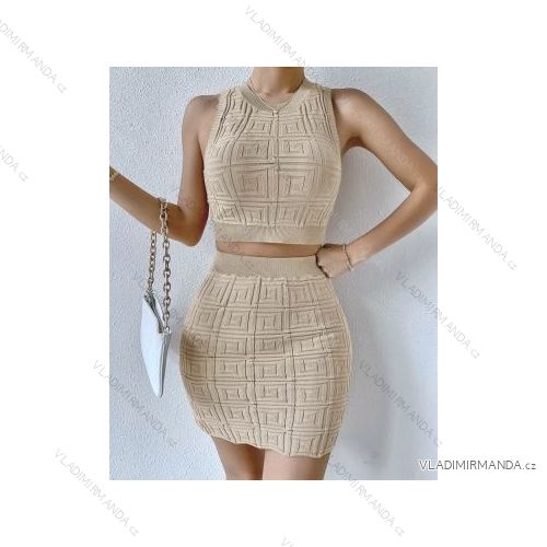 Súprava letnej sukne a top bez rukávov dámske (S/M ONE SIZE) TALIANSKA MÓDA IMPBB22Y22757
