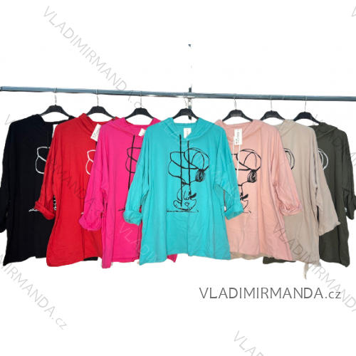Tričko s kapucňou dámska nadrozmer snoopy (2XL/3XL ONE SIZE) TALIANSKA MÓDA IM422965
