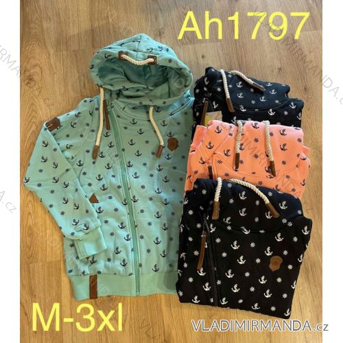 Mikina predĺžená s kapucňou dámska (M-3XL) Vint VIN22AH1797